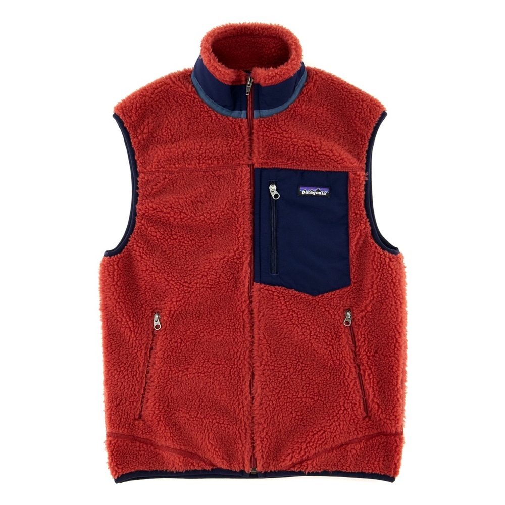 Retro Patagonia Red and Blue Vest Size M